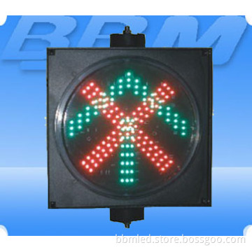 200mm Red Cross Green Arrow LED Traffic Signal Without Lens